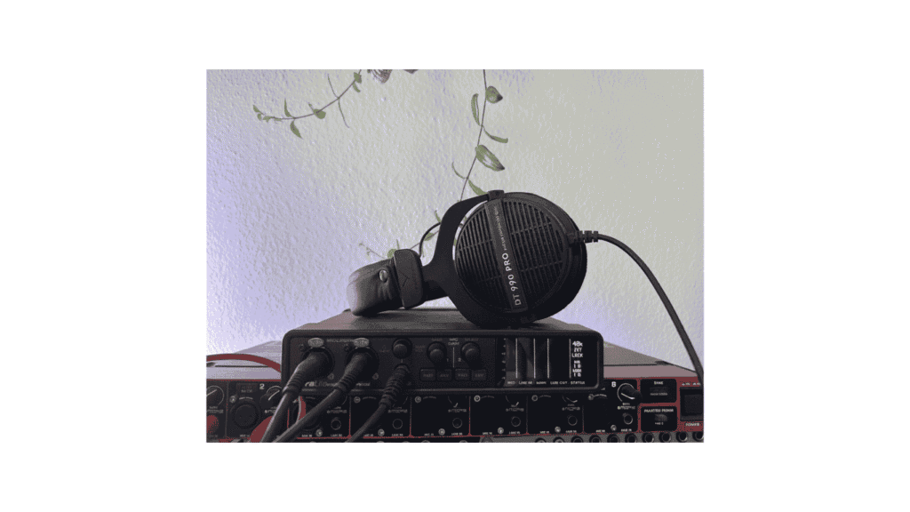 Do I need an audio interface. This picture shows an audio interface from MOTO with Headphones and connected instruments
